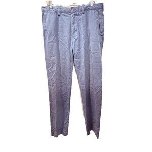 Polo Ralph Lauren Pants Mens 36X34 Blue Flat Front Preston Chino Straight Leg